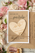 Save the date bespoke announcement card, rustic10