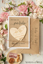 Save the date bespoke announcement card, rustic10