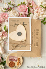 Save the date bespoke announcement card, rustic10