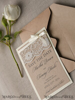 Save the date wedding card, country5