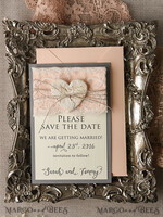 Save the date wedding announcement, vintage5