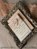 Save the date wedding announcement, vintage5