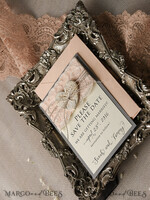 Save the date wedding announcement, vintage5