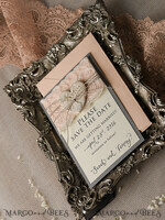 Save the date wedding announcement, vintage5