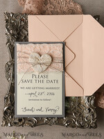 Save the date wedding announcement, vintage5