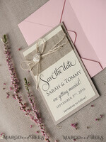 Beautiful Save the Date card, country6