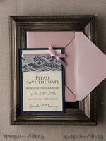 Wedding Save the Date card, barn4