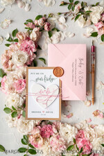 Wedding Save the Date card, vintage16