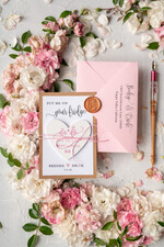 Wedding Save the Date card, vintage16