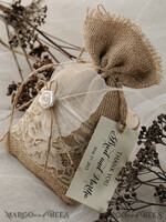 HOCHZEITSGESCHENKE Rustikale Jutesäckchen als Geschenke Hochzeitsgeschenke, rustikale Jute-Geschenkbeutel5