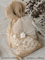 HOCHZEITSGESCHENKE Rustikale Jutesäckchen als Geschenke Hochzeitsgeschenke, rustikale Jute-Geschenkbeutel5