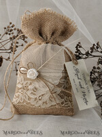 HOCHZEITSGESCHENKE Rustikale Jutesäckchen als Geschenke Hochzeitsgeschenke, rustikale Jute-Geschenkbeutel5
