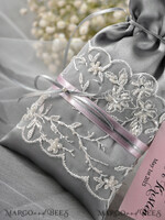 HOCHZEITSGESCHENKE Geschenktüten aus Satin und Spitze romantische Hochzeitsgeschenke, Saltin Spitzenbeutel6