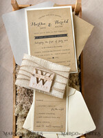 WEDDING INVITATIONS forest / Mountains / woodland theme Wedding invitations cards, rustic barn invites9