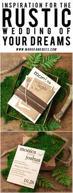 HOCHZEITS EINLADUNGEN Wald / Berge / Waldlandschaft Thema Hochzeitseinladungen individuell, Holzstationery aus dem Wald9