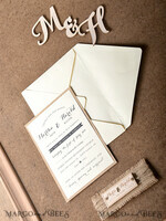 WEDDING INVITATIONS forest / Mountains / woodland theme Affordable wedding invitations, country barn stationery9