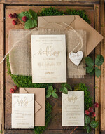 HOCHZEITS EINLADUNGEN Wald / Berge / Waldlandschaft Thema Einzigartige Hochzeitskarten, rustikale Holzbriefpapier7