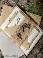 WEDDING INVITATIONS forest / Mountains / woodland theme Unique wedding invitations, rustic invites7
