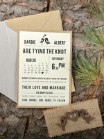 WEDDING INVITATIONS forest / Mountains / woodland theme Unique wedding invitations, rustic invites7