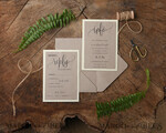 HOCHZEITS EINLADUNGEN Wald / Berge / Waldlandschaft Thema Beeindruckende Hochzeitseinladungen, Waldstationery6