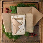 HOCHZEITS EINLADUNGEN Wald / Berge / Waldlandschaft Thema Romantische Hochzeitskarten, rustikale Scheunen-Einladungen6