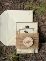 WEDDING INVITATIONS forest / Mountains / woodland theme Elegant Wedding invitations, wooden invites10