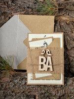 WEDDING INVITATIONS forest / Mountains / woodland theme Wedding invitations custom, wooden invites6