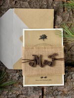 WEDDING INVITATIONS forest / Mountains / woodland theme Personalised wedding invitation, natural rustic stationery6