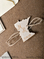 WEDDING INVITATIONS forest / Mountains / woodland theme Personalised Wedding invitations, wooden invites5