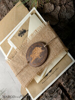 WEDDING INVITATIONS forest / Mountains / woodland theme Stylish wedding invitation, country barn stationery8