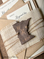 WEDDING INVITATIONS forest / Mountains / woodland theme The wedding invitations card, woodland stationery5