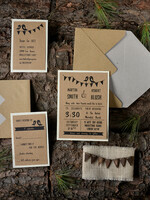 WEDDING INVITATIONS forest / Mountains / woodland theme Exceptional wedding invitations, rustic invites6