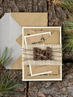 WEDDING INVITATIONS forest / Mountains / woodland theme Wedding invitations handmade, natural rustic stationery6