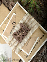 WEDDING INVITATIONS forest / Mountains / woodland theme Wedding invitations handmade, natural rustic stationery6