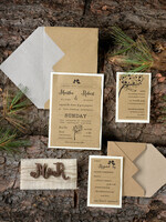 WEDDING INVITATIONS forest / Mountains / woodland theme Bespoke wedding invitation, woodland stationery7