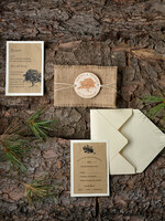 WEDDING INVITATIONS forest / Mountains / woodland theme Wedding invitations designs, natural rustic stationery6
