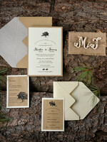 WEDDING INVITATIONS forest / Mountains / woodland theme Stunning wedding invitations, country barn stationery8