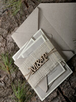 WEDDING INVITATIONS forest / Mountains / woodland theme Custom Wedding invitations, country barn stationery7