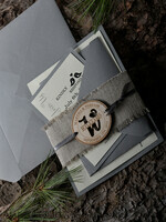 WEDDING INVITATIONS forest / Mountains / woodland theme Unique wedding invitations, wooden invites8