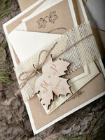 WEDDING INVITATIONS forest / Mountains / woodland theme Romantic Wedding invitations, wooden invites7