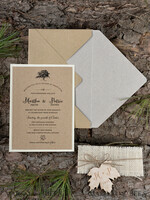 WEDDING INVITATIONS forest / Mountains / woodland theme Romantic Wedding invitations, wooden invites7