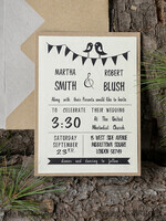 WEDDING INVITATIONS forest / Mountains / woodland theme Wedding invitations custom, forest wooden stationery9