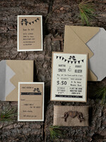 WEDDING INVITATIONS forest / Mountains / woodland theme Wedding invitations custom, forest wooden stationery9