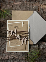 WEDDING INVITATIONS forest / Mountains / woodland theme Romantic Wedding invitations, natural rustic stationery6
