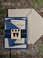 WEDDING INVITATIONS forest / Mountains / woodland theme Wedding invitations custom, natural rustic stationery8