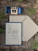 WEDDING INVITATIONS forest / Mountains / woodland theme Wedding invitations custom, natural rustic stationery8