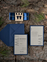 WEDDING INVITATIONS forest / Mountains / woodland theme Wedding invitations custom, natural rustic stationery8