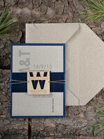 WEDDING INVITATIONS forest / Mountains / woodland theme Wedding invitations custom, natural rustic stationery8