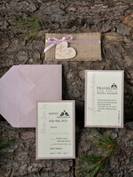 WEDDING INVITATIONS forest / Mountains / woodland theme Personalised Wedding invitations, wooden invites7