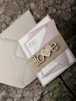 WEDDING INVITATIONS forest / Mountains / woodland theme Wedding invitations cards, rustic wood stationery8